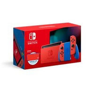 Nintendo Switch with Red Joy-Con - Mario Red & Blue Edition - game console - Full  - red