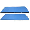 BalanceFrom Fitness 120x48in High Density Gymnastics Mat, Blue (2 Pack)