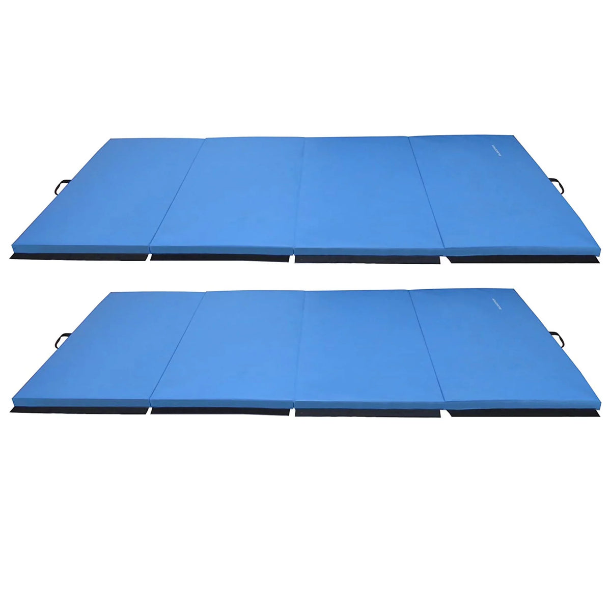 BalanceFrom Fitness 120x48in High Density Gymnastics Mat, Blue (2 Pack)