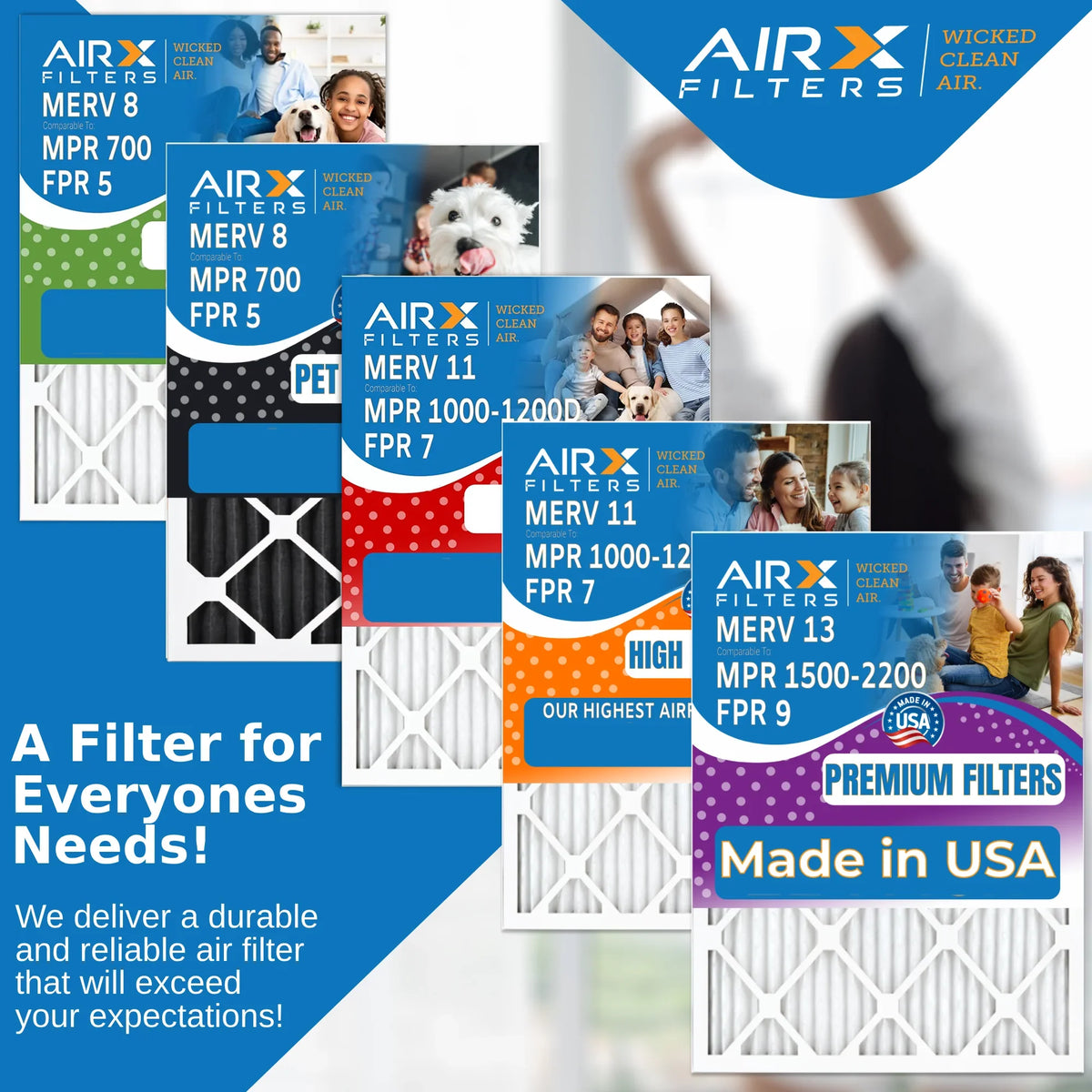 12x20x1 Air Filter  11 Comparable to  1000,  1200 &  7 Electrostatic Pleated Air Conditioner Filter 6 Pack  Premium  Made 12x20x1 Furnace Filters by     .