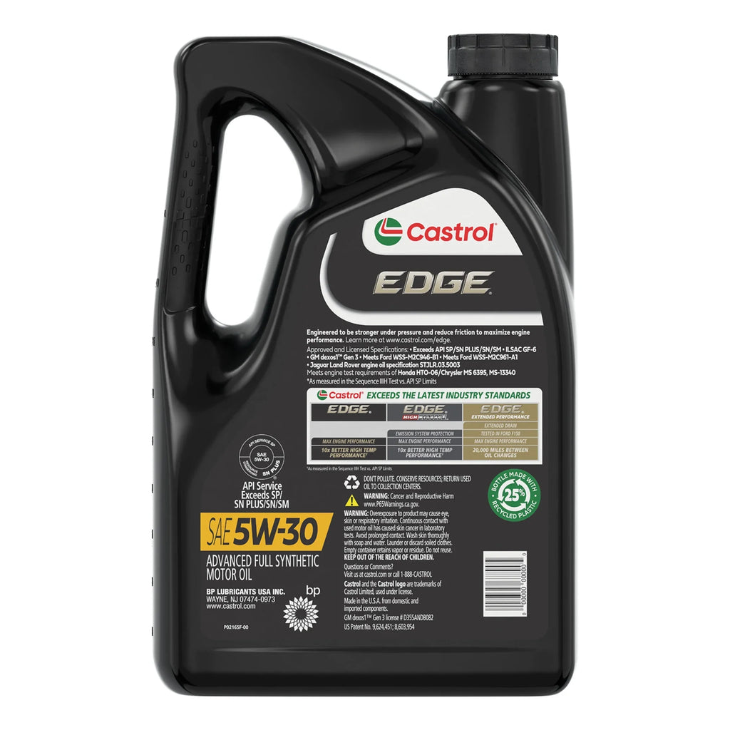 Castrol  5W-30 Advanced Full Synthetic Motor Oil, 5 Quarts
