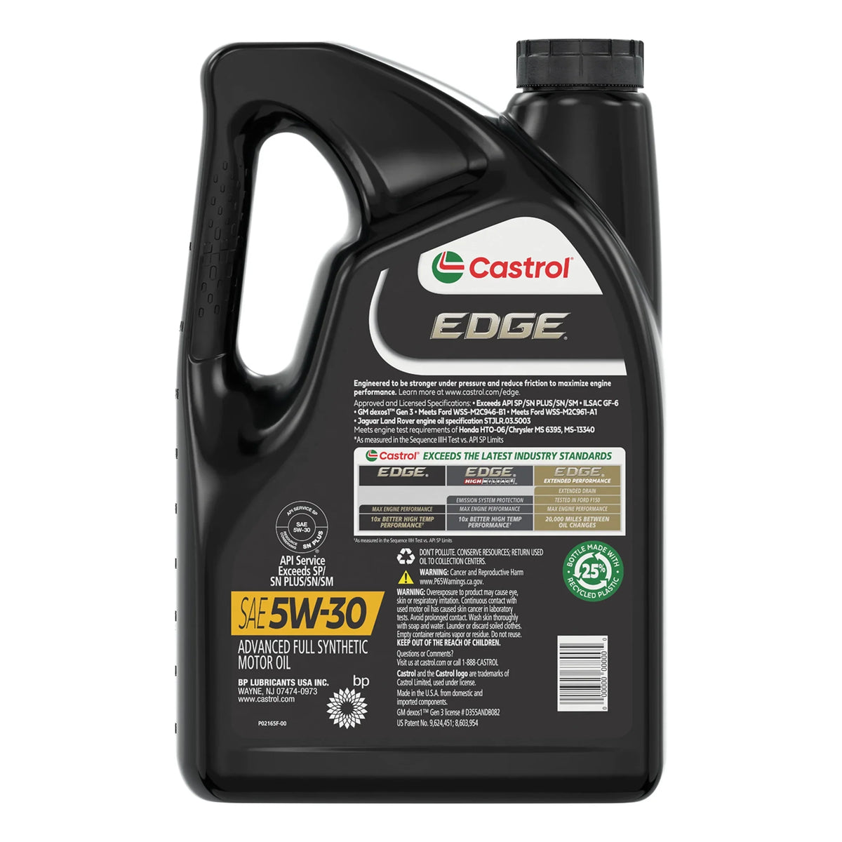 Castrol  5W-30 Advanced Full Synthetic Motor Oil, 5 Quarts