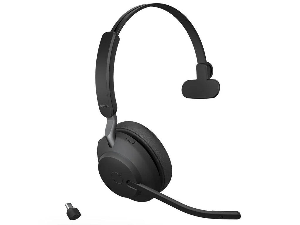 Jabra Evolve2 65 -C  Mono with Charging Stand - Black Wireless Headset / Music Headphones