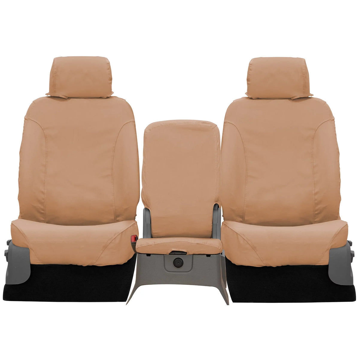 Covercraft SeatSaver Front Row Custom Fit Seat Cover for Select Ford F-150 Models - Polycotton (Tan) Fits select: 2013-2014  F150  , 2011-2012  F150