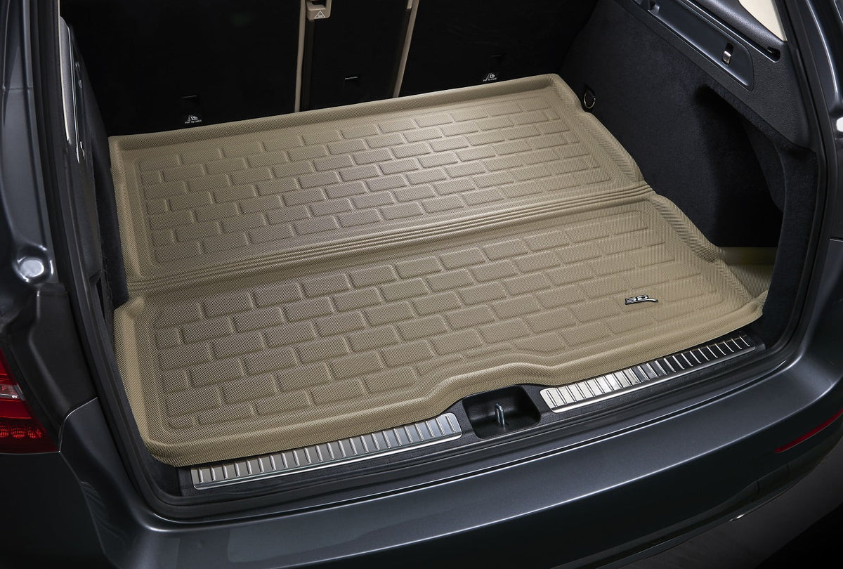 3D Maxpider 2022-2024 Fits Jeep Grand Cherokee  5 seater Custom Fit Kagu Carbon Fiber Embossed Pattern Cargo Liner Black M1JP0261309