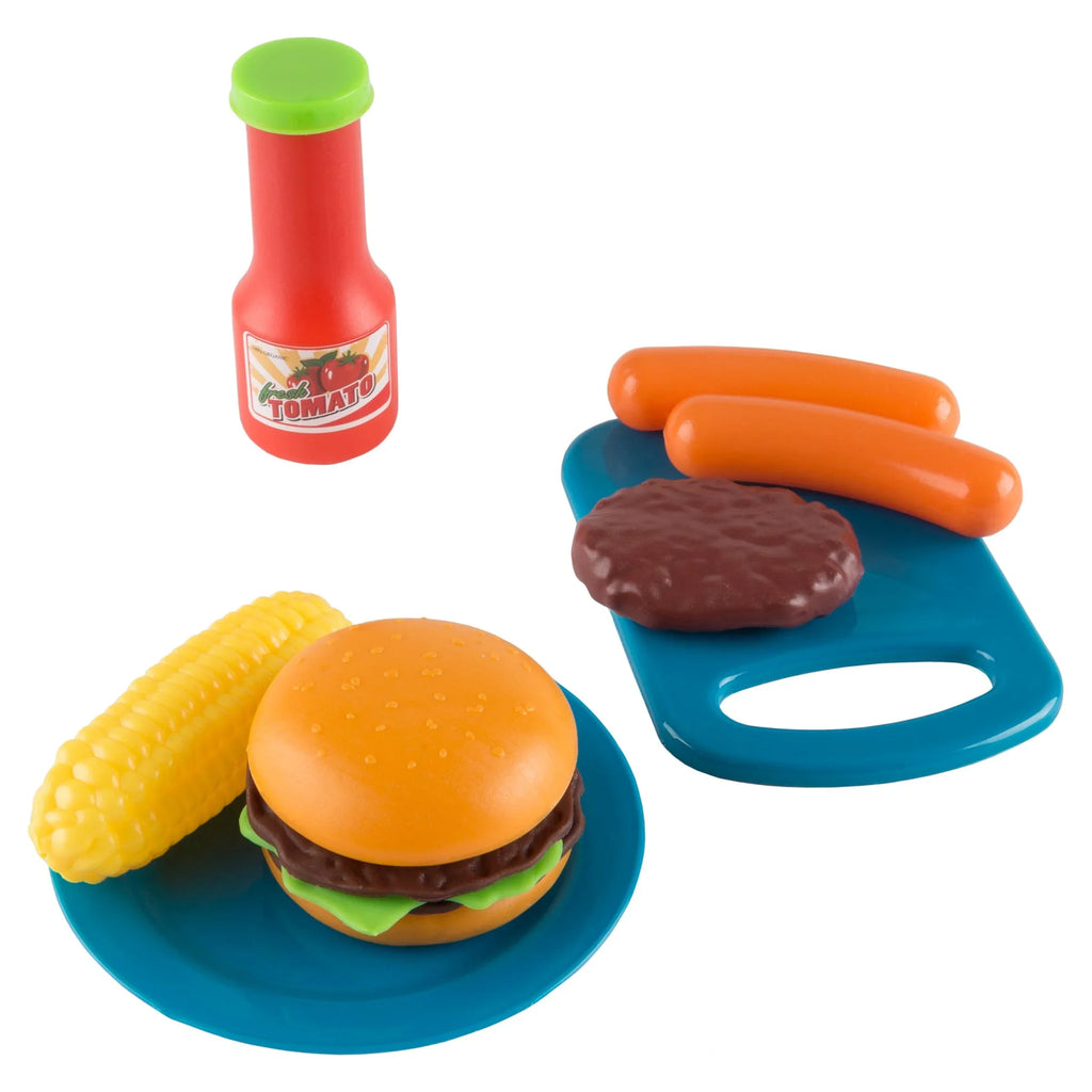Hey! Play!  Grill Toy Set - Pretend Play Kids Dinner Play Set