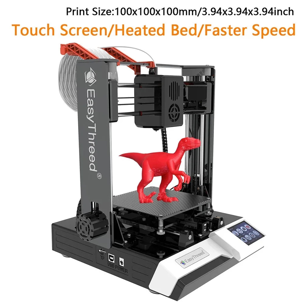 EasyThreed 3D printer,Print Size Removable K6 Plus 3D Printer  Kids  Printers 3D-Printer 3D Printer Hine 100x100x100mm/4x4x4inches  Comes Plus Printer Hine