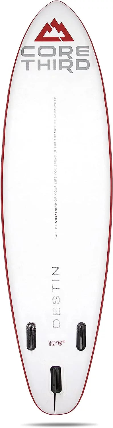 Core Third Destin 10'6" Inflatable Paddle Board for Beaches and Lakes with Complete  Kit