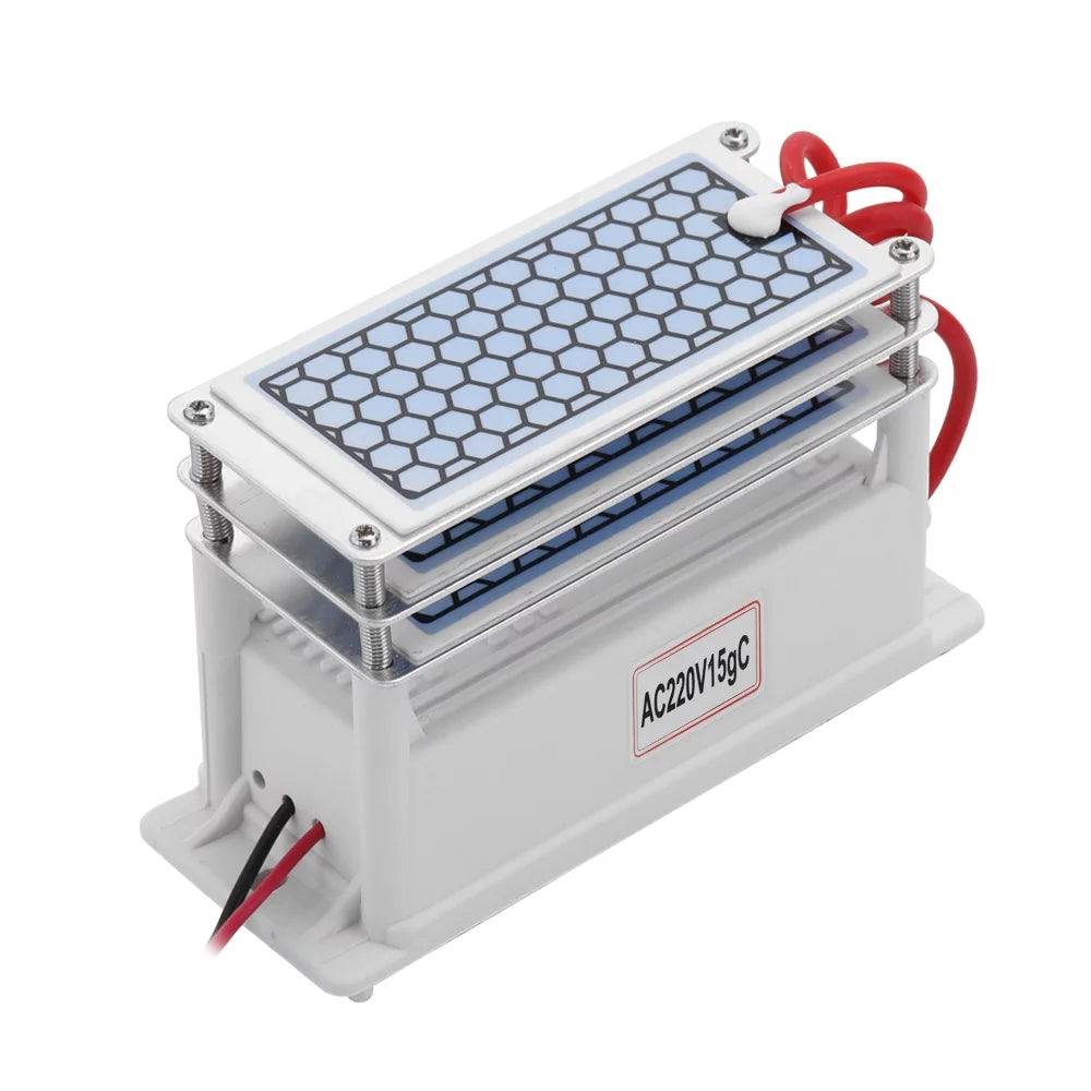 Portable Ceramic 15g/h Generator Long Life Three Tablets Integrated Plate Air Water Purifier