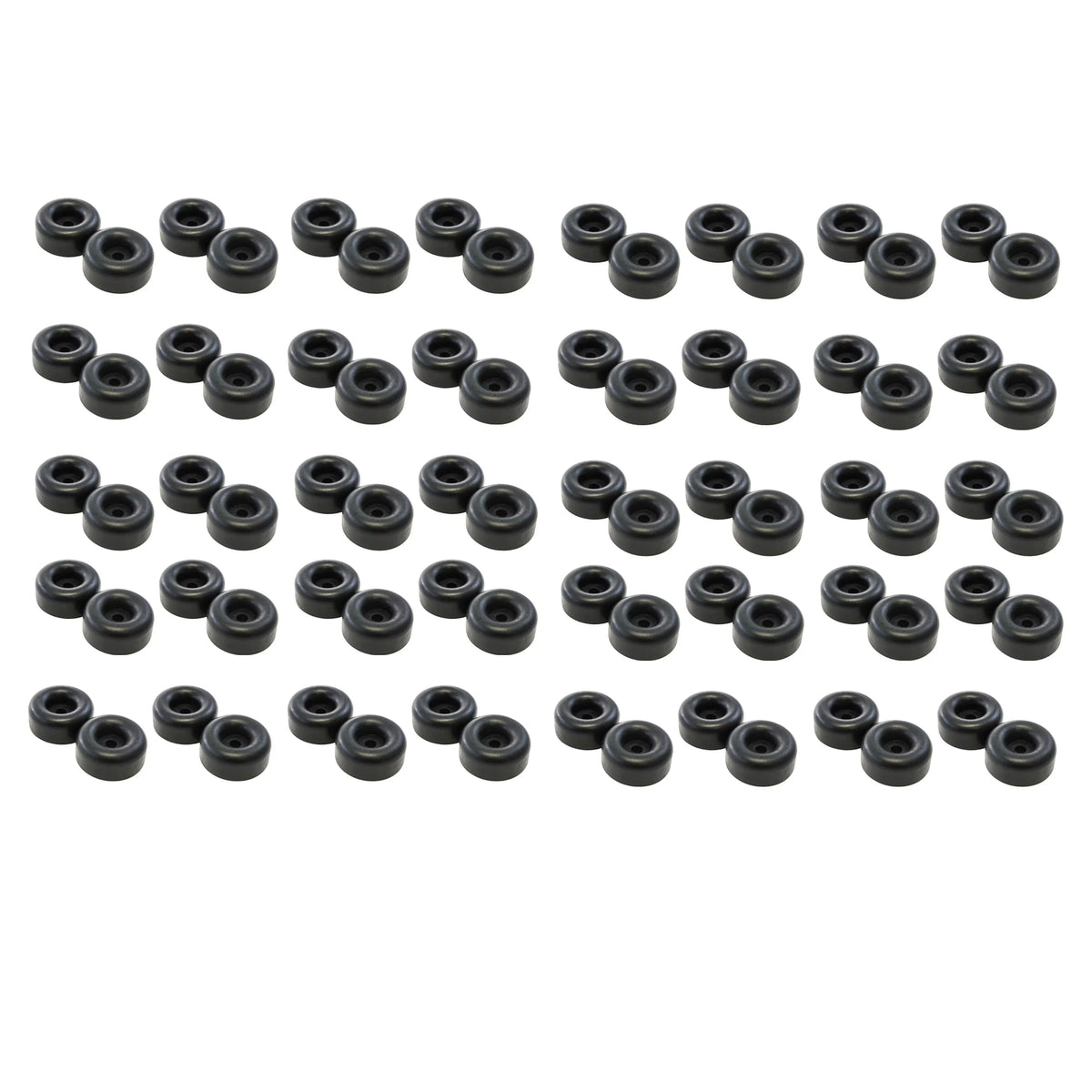 Red Hound Auto 80 Rubber Bumpers for Trailer Compatible with Ramp Door Truck 2.5 Inches Round Replacement Cargo Stop