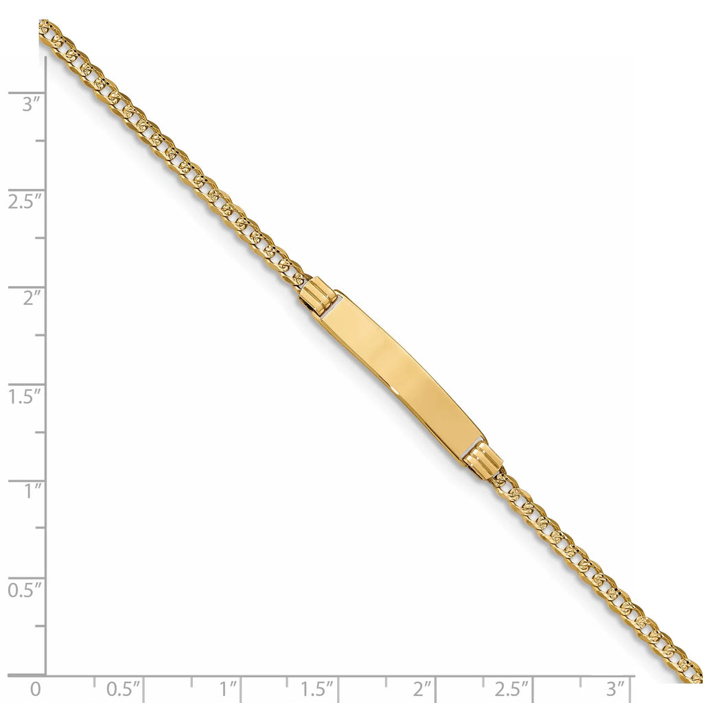 Beautiful w/Rhodium Children's Pav Curb Link  Bracelet