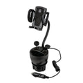 Scosche UH2PCUP Powerhub 4” Adjustable Arm and Cup Holder Car Mount Black
