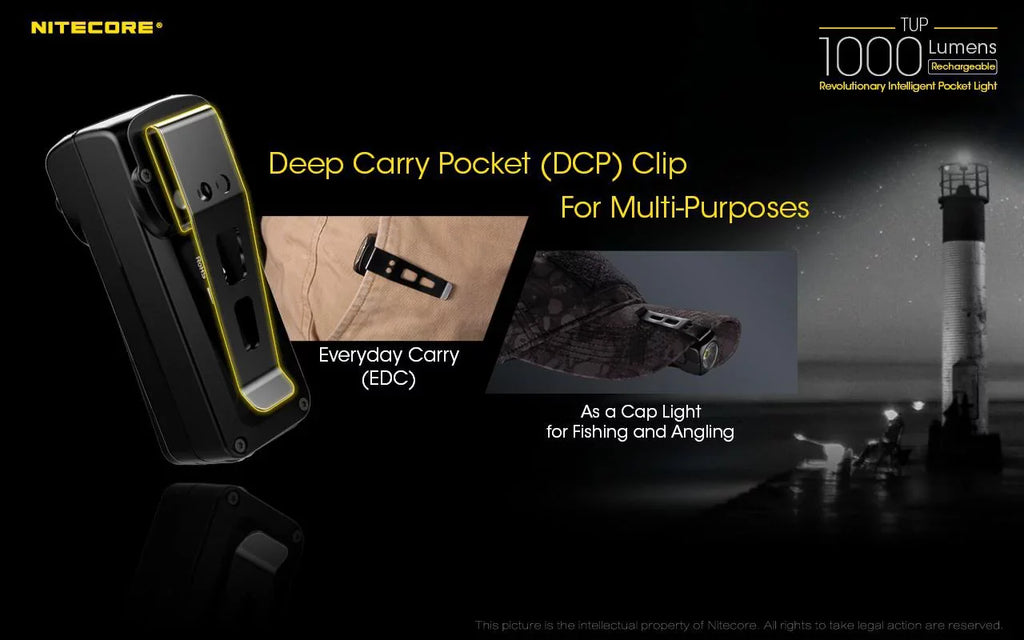 Value Bundle: Nitecore  P12 Tactical  Flashlight - 1200 Lumens with  Rechargeable Intelligent Pocket Light and 1x Nitecore NL2140 21700 4000mAh Battery
