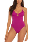 Becca by Rebecca Virtue  Color Convertible One-Piece Swimsuit,  Small