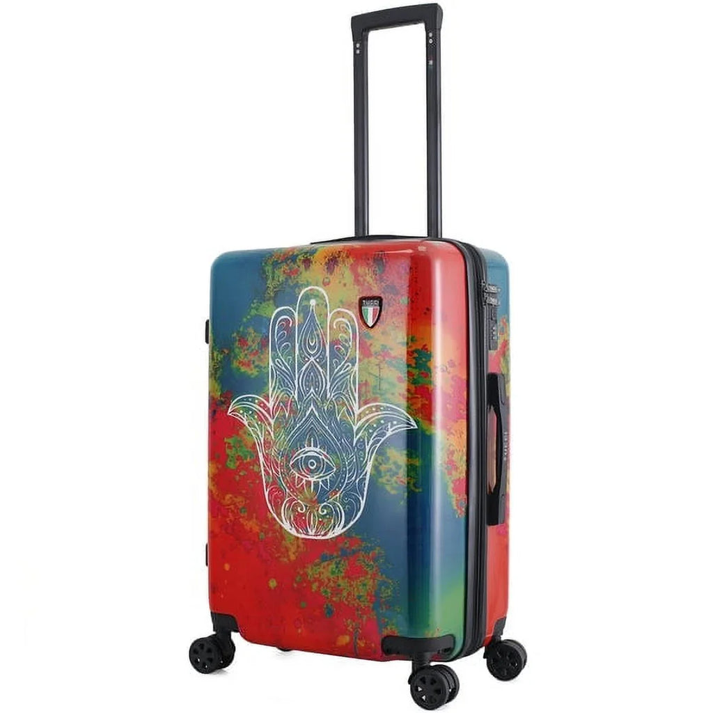 Disegno - Emotion Art Exotic Hamsa 3-Piece Hardside Luggage Set