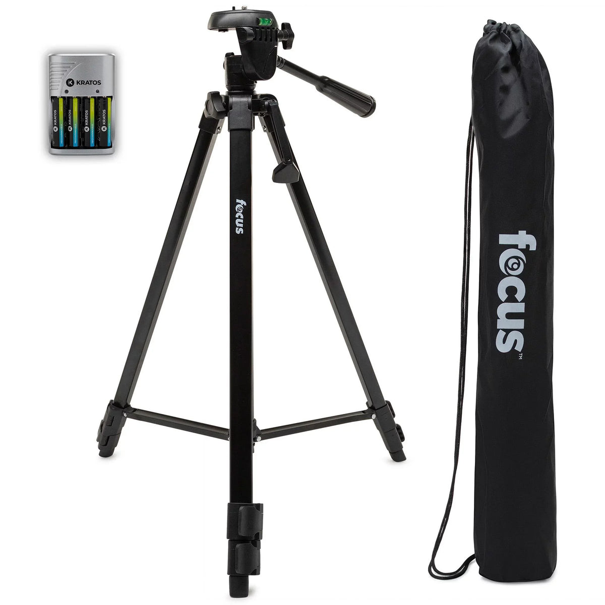 Focus Camera Travel  Camera Tripod Stand with Bag and Rechargeable Batteries