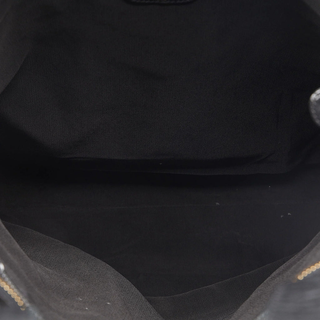 Pre-Owned Authenticated Chanel  Tote Lambskin Leather Black Tote Bag Unisex (Good)