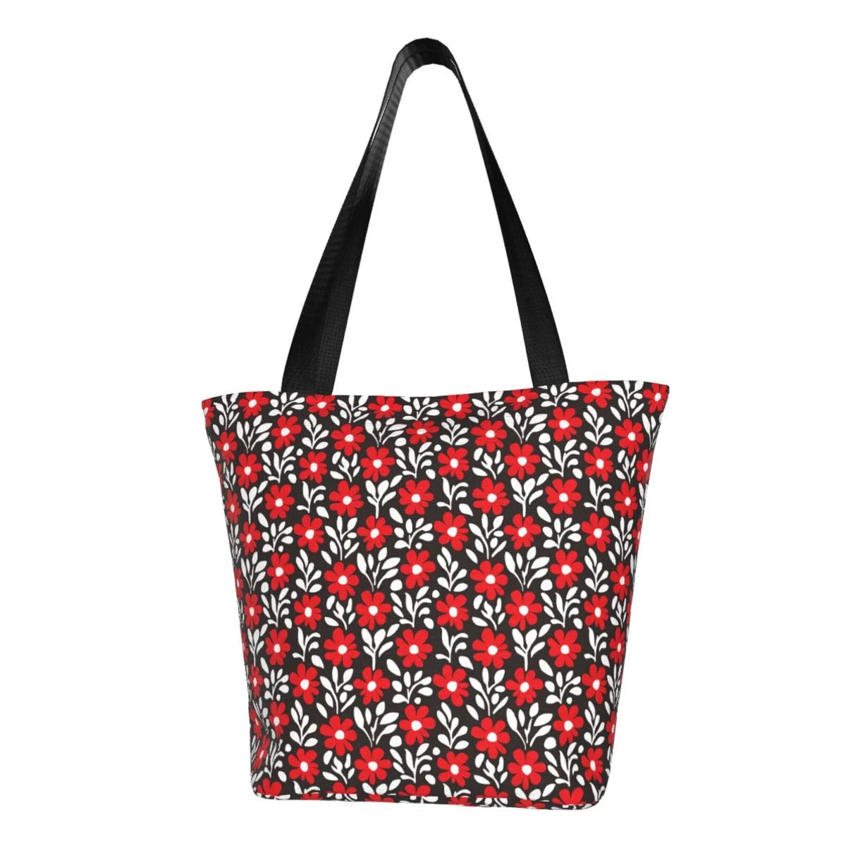 Lukts Red Floral Tote Bag,Shoulder Bag Women'S Hobos Handbags Large Capacity Shopping Bag