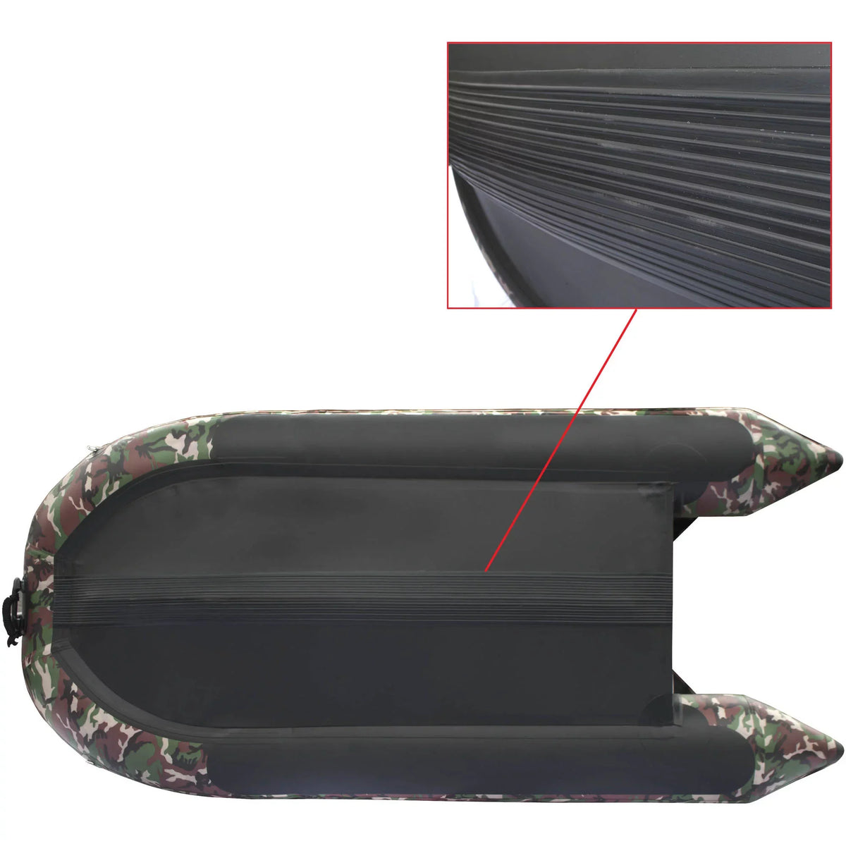 BT320CM Inflatable Fishing Boat 4-Person Raft 10.5 feet - Camouflage