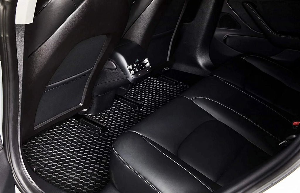 Floor Mat Accessories Set (Front Row + 2nd Row) Compatible with Chrysler Pacifica Hybrid - All Weather - Heavy Duty - 2021