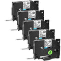 5PK Compatible for Brother P-touch Black on Matte Clear 12mm 0.47" TZe-M31 -M31 TZM31 TZeM31 Laminated Label Tape