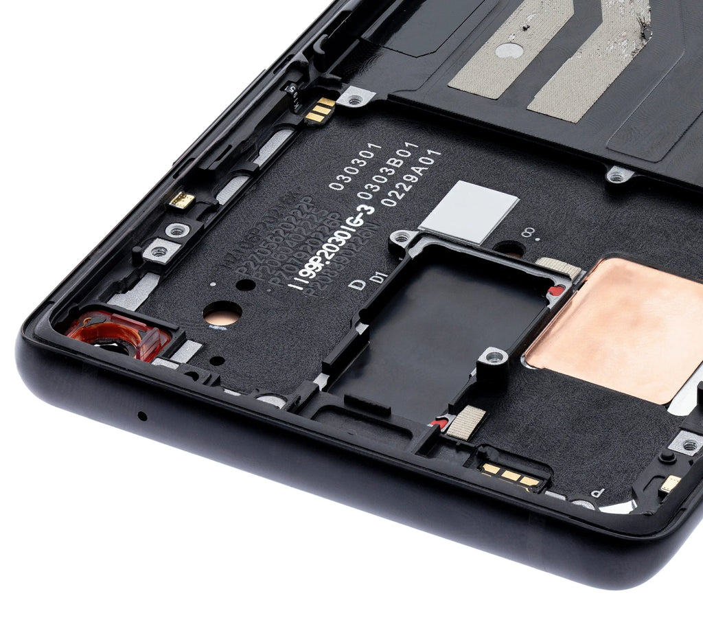Replacement  Assembly With Frame Compatible For OnePlus 8 / 5G (Non-Verizon 5G  Frame) (Refurbished) (Onyx Black)