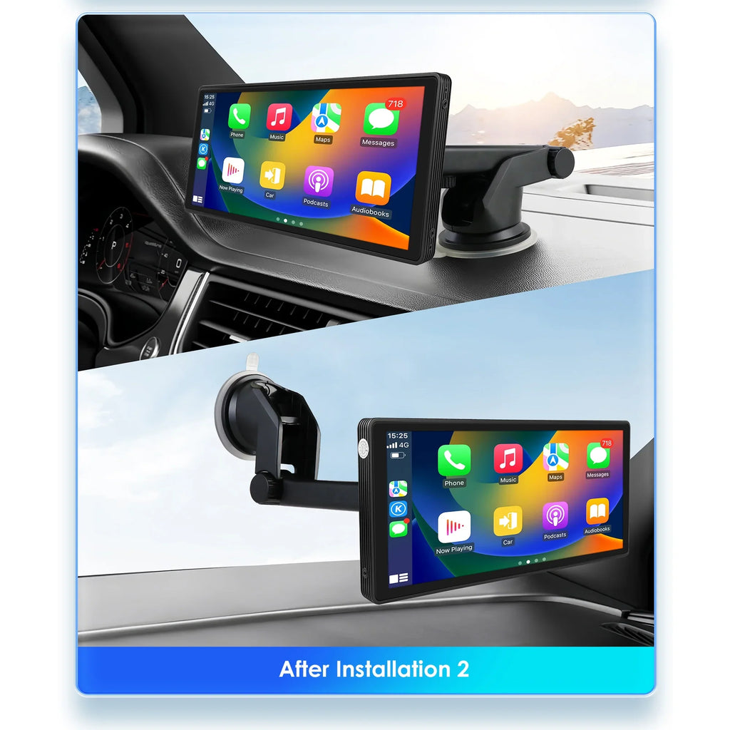 Android Auto Wireless Apple Carplay 360° Adjustable 10.26 Inch Touchscreen Car Radio Stereo Head Unit Bluetooth  Navigation Player With Backup Camera