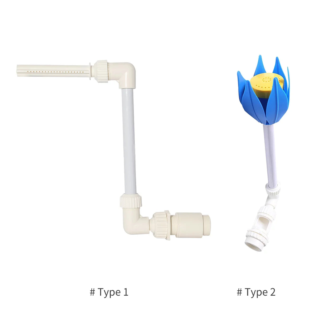 Swimming Pool Fountain Flower Shape Waterfall Spray Fountain Fits 1.5-inch Threaded Return Fittings Spa Swimming Pool Tools
