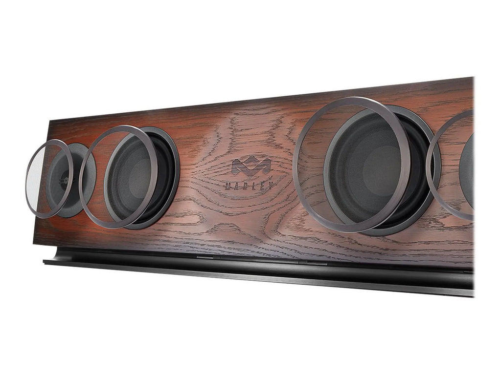 House of Marley, One Foundation Premium Home Audio Hi-Fi System, 3.5 High-Output Woofers, 2 x 1 High-Definition Tweeters, 220 Watt Stereo Power,  Certified Solid Oak Baffle, -DA002- Regal