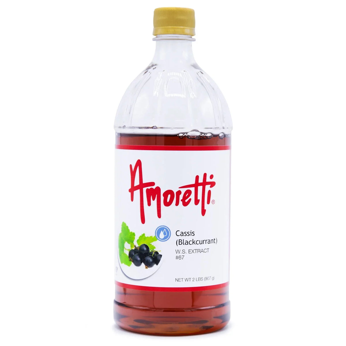 Amoretti - Cassis (Blackcurrant) Extract Water Soluble 2 oz - Highly Concentrated & Perfect For Pastry, Savory, Brewing, and more, Preservative Free, Vegan, Kosher Pareve, Keto Friendly