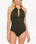 Ralph Lauren  High-Neck Tummy-Control One-Piece Swimsuit,  12