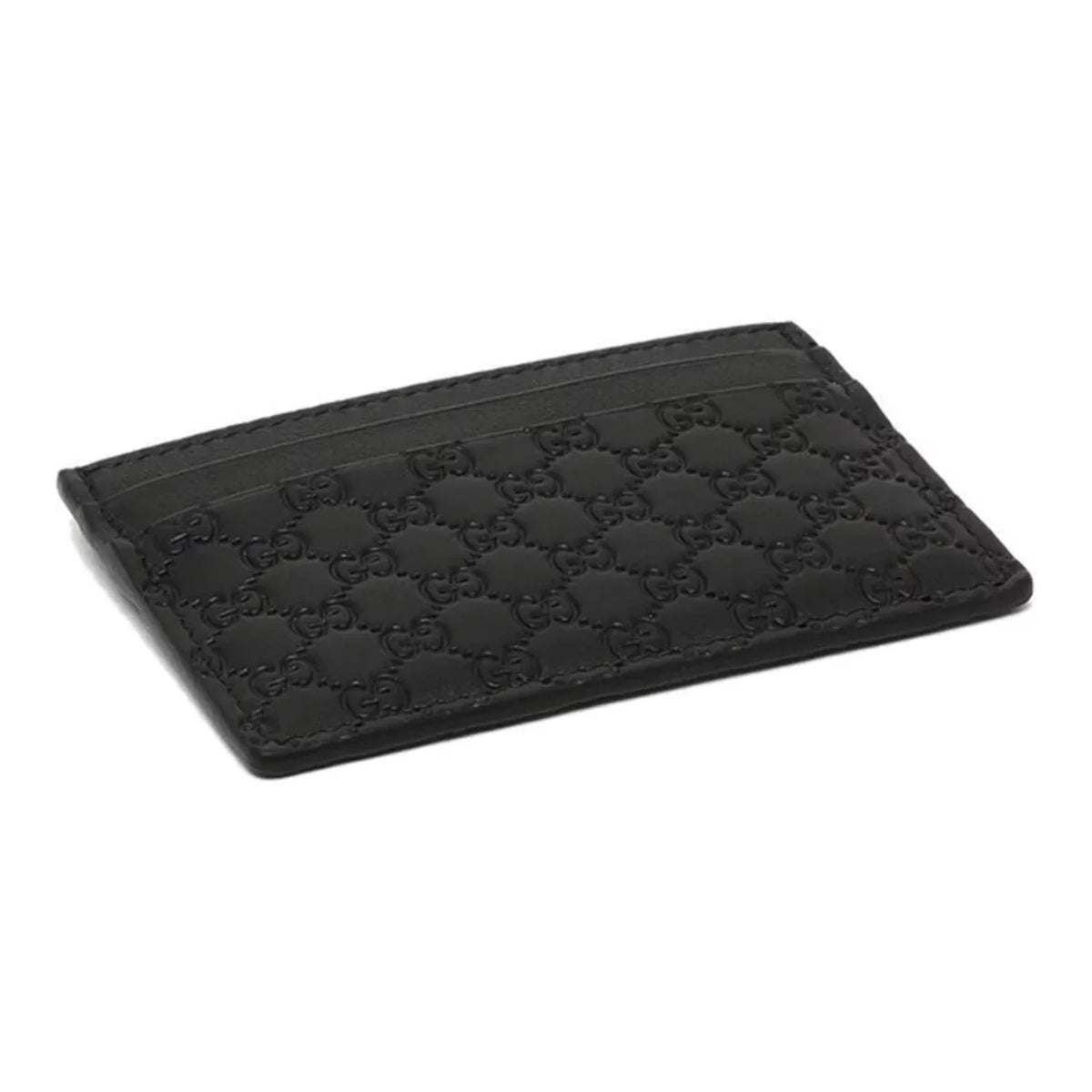 Gucci  Microguccissima Black Calf Leather Small Cardholder Wallet
