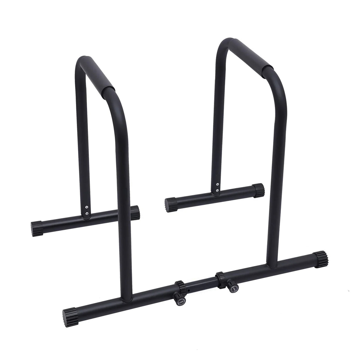 Flkoendmall Dip Stand Station Adjustable Height Upper Body Equipment for Home Gym Black