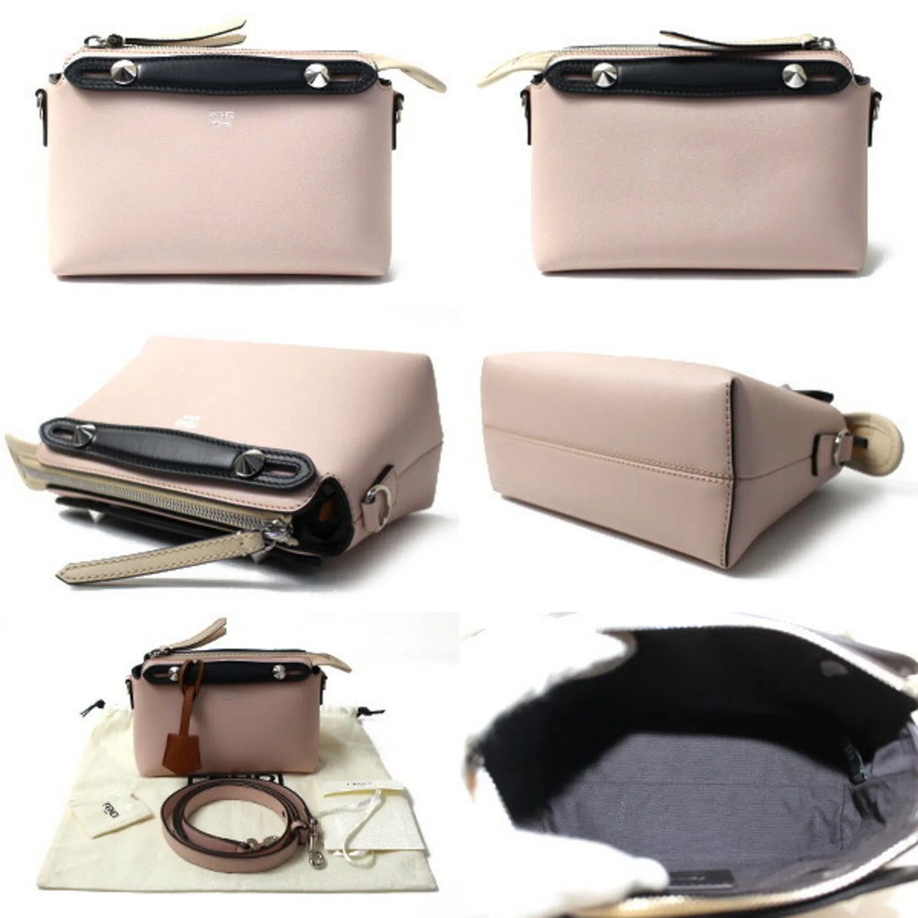 Pre-Owned  By the Way Small Boston 2Way Shoulder Bag Light Pink Black Beige 8BL145 5QJ F1D5B    Women's (Good)