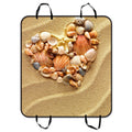 Made Love Heart Of Sea Shells Starfish Beach Pet Car Seat Cover Dog Car Seat Mat Hammock Cargo Mat Trunk Mat For Cars Trucks and  54x60 inches
