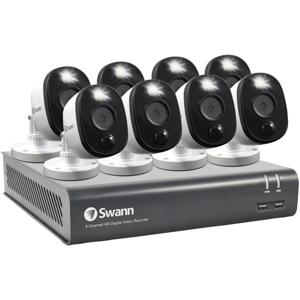 Swann -845808WL- 1080p Full  Surveillance System Kit with 8-Channel 1   and Eight 1080p Cameras