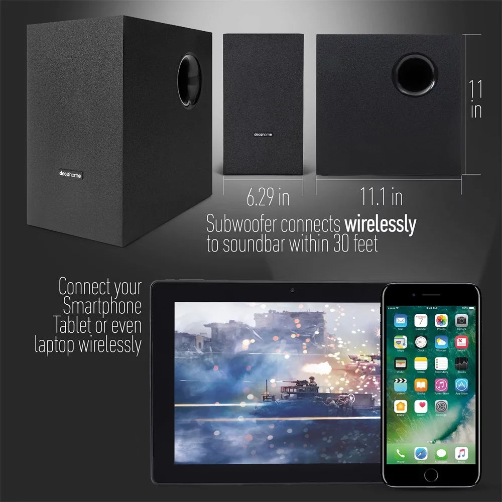 Sony XBR43X800H 43-inch X800H 4K   Smart  (2020) Bundle with Deco Gear 60W Soundbar with Subwoofer, Wall Mount, 6-Outlet Surge Adapter, Screen Cleaner and  Essentials 2020