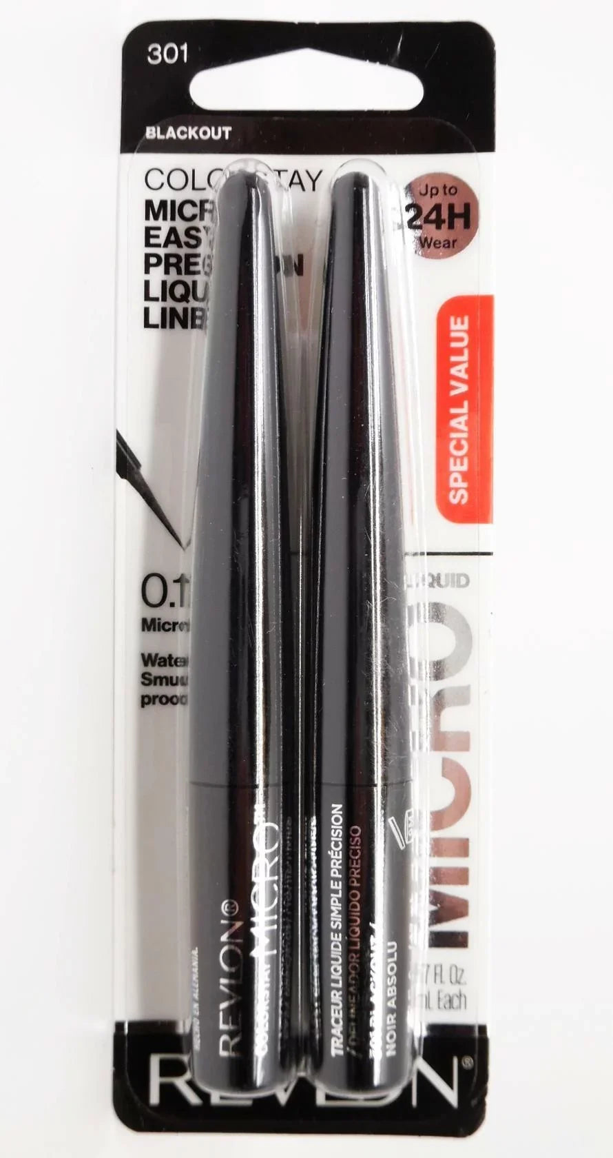 ColorStay Micro Easy Precision Liquid Line Eyeliner - 301 Blackout - 2pk