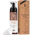 Beauty by Earth Self Tanner Mousse - With Organic Botanical & Hyaluronic Acid, Gradual Tanning Foam Self Tanning Mousse for a Bronzer Self Tan, Dye Free, Vegan &  Made (7.5 oz, Medium to Dark)