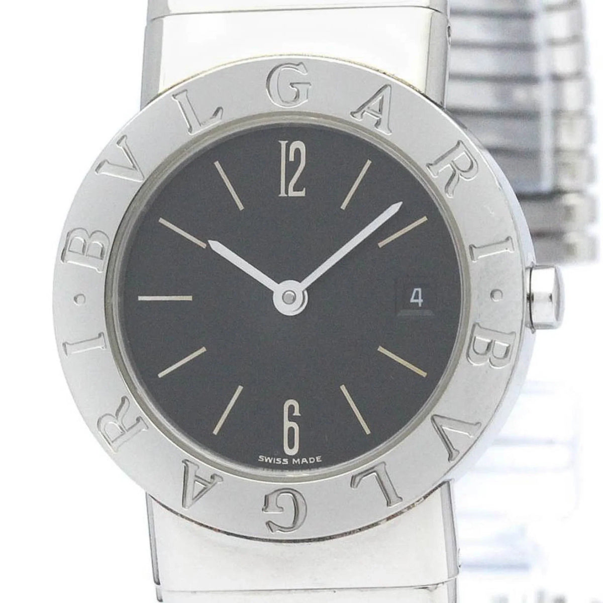 Pre-Owned Polished  Tubogas Stainless Steel Quartz Ladies Watch BB26 2TS BF563995 (Good)