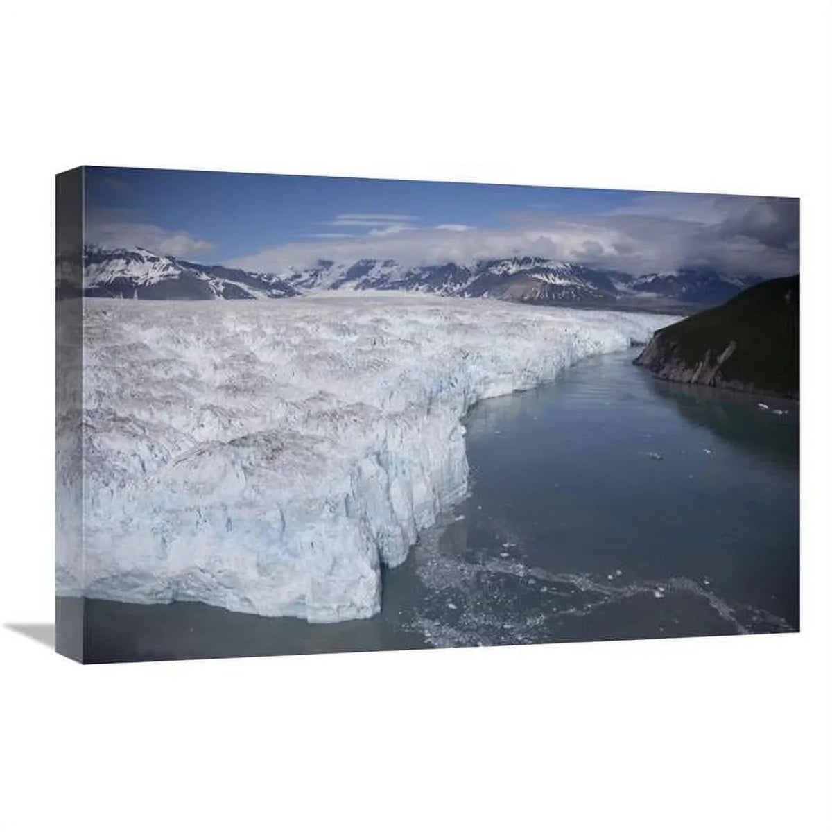 Global Gallery  16 x 24 in. Hubbard Glacier Encroaching on Gilbert Point - Wrangell-St. Elias National Park - Alaska Art Print - Matthias Breiter