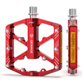 Bike Pedals Aluminum Alloy Pedals with Reflectors Mountain Bike Pedals Non-Slip Cycling Pedals Platform
