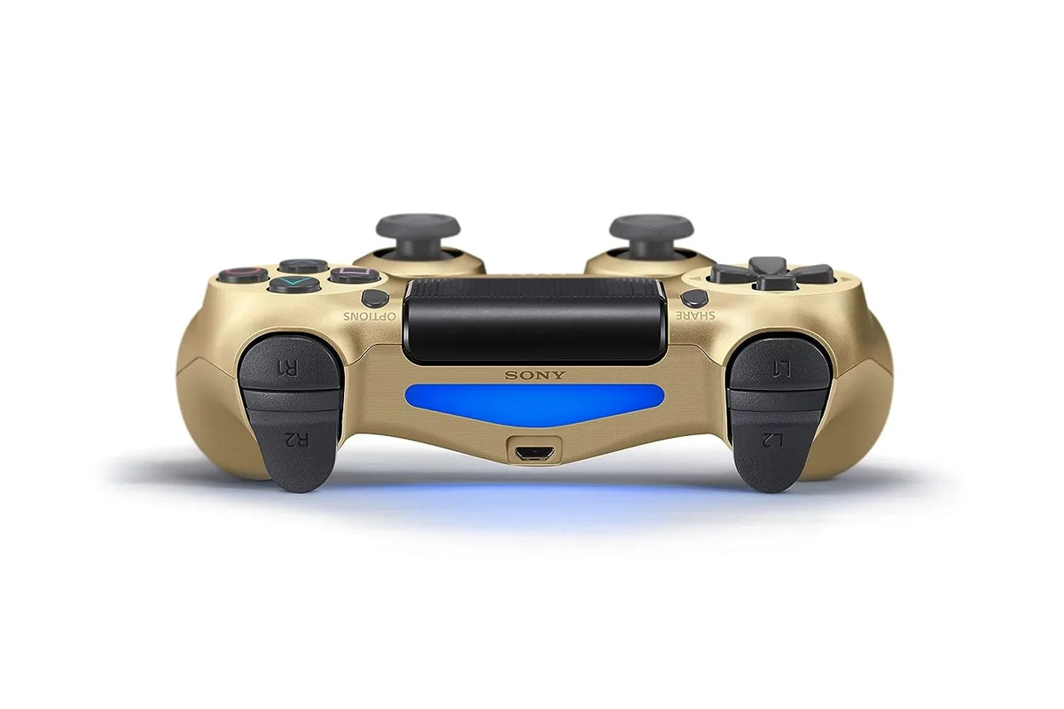 Gold DualShock PlayStation 4 Wireless Controller Bundle - With Charging Cable Like New with