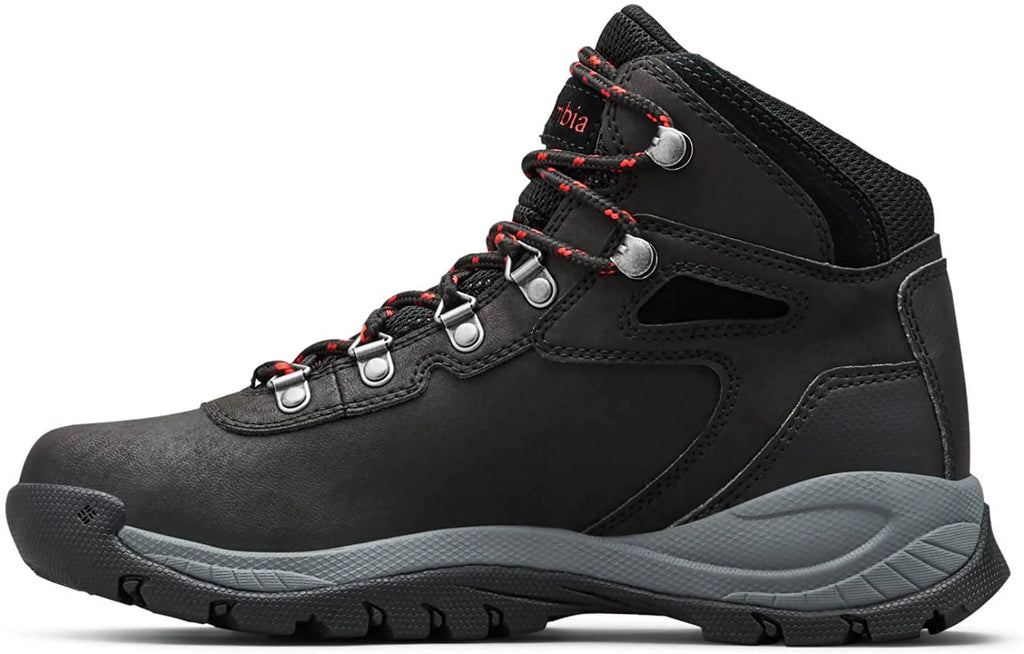 Columbia Womens Newton Ridge Plus Boot 10 Wide Black/Poppy Red