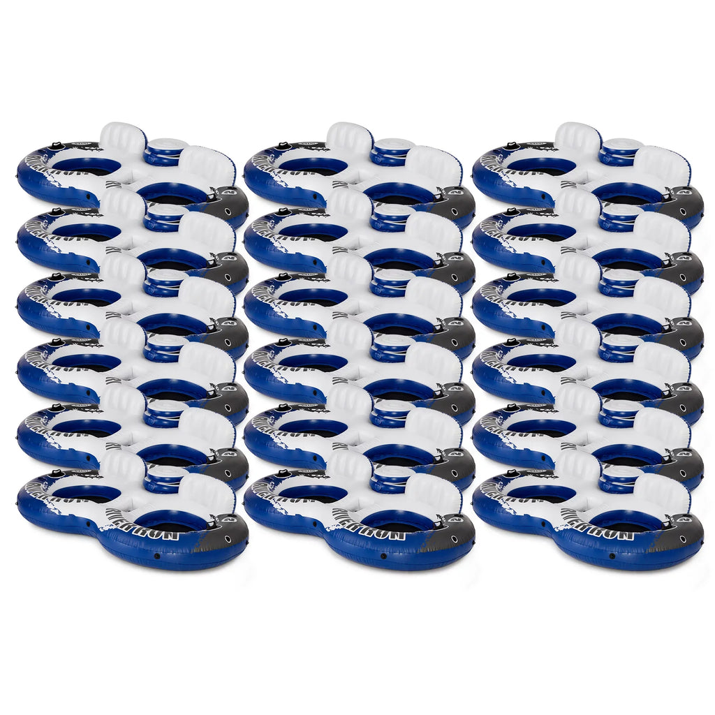 Intex River Run  Inflatable 2 Person Pool Tube Float w/ Cooler (18 Pack)