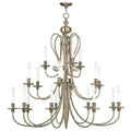 5179-01-Livex Lighting-Caldwell - 18 Light Chandelier in Traditional Style - 46 Inches wide by 44 Inches high