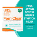 FemiClear For Genital Herpes - Itching & Tingling Symptom Relief Ointment, 0.5oz