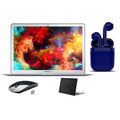 Restored Apple MacBook Air 13.3-inch Intel Core i5 4GB  Mac  128GB  Bundle: Black Case, Wireless Mouse, Bluetooth/Wireless Airbuds By Certified 2 Day Express (Refurbished)