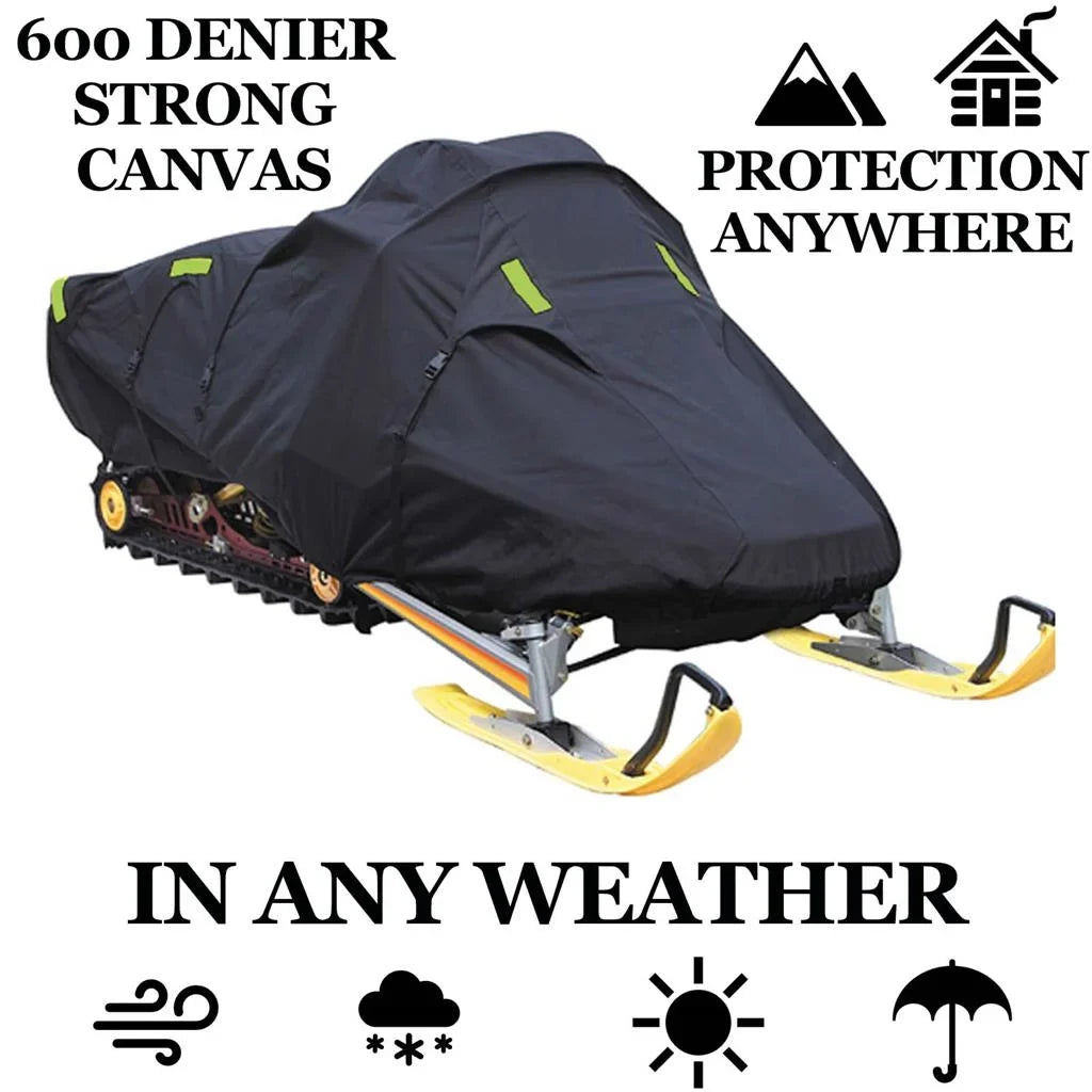 Snow Cover Compatible for 2008-2008 Ski Doo Bombardier snowmobile model   600  , Trailerable 600 Denier Snow Machine Sled Gear