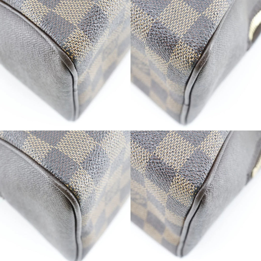 Pre-Owned   Louis Vuitton Brera Handbag N51150 Damier Canvas Brown VI0094 Women's (Good)